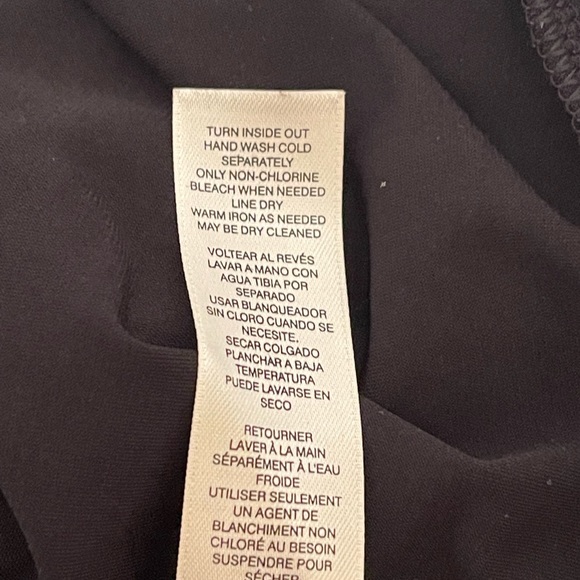 White House Black Market Top, Cap sleeves, wrap front design, Size S, Black - Picture 7 of 9